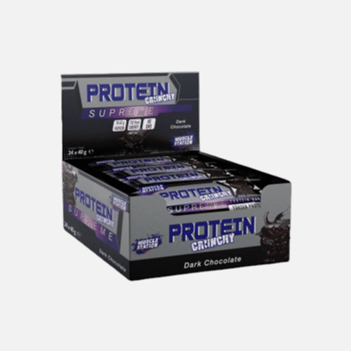 Muscle Station Crunchy Protein Bar Bitter Çikolata 24 Adet