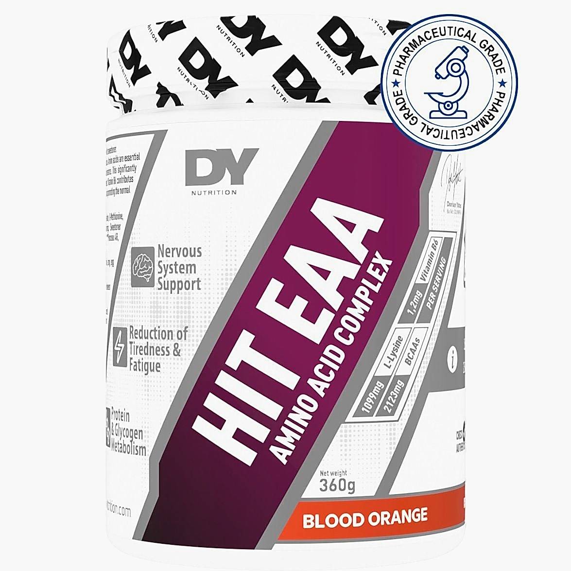 DY Nutrition HITEAA Amino Acid Complex 360 g Blood Orange