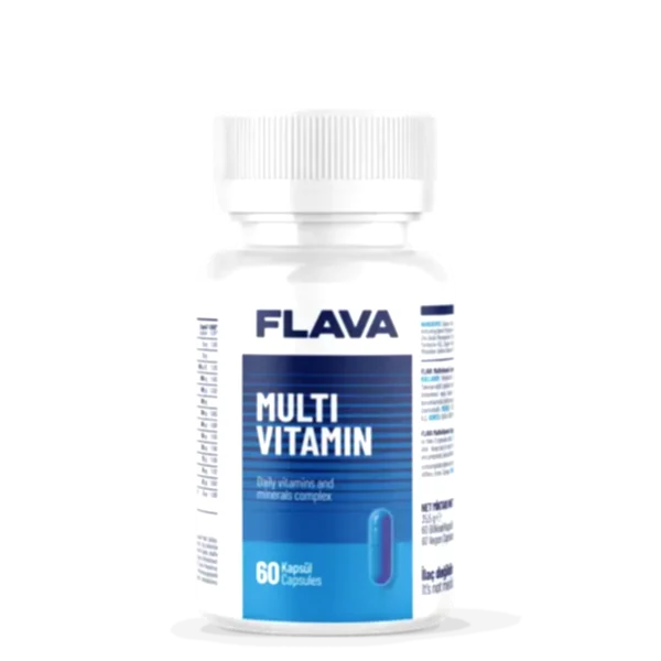 Flava Multivitamin 60 Kapsül – Günlük Enerji ve Bağışıklık Desteği