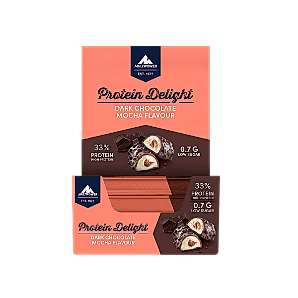Multipower Protein Delight Dark Chocolate Mocha 18’li Protein Bar Kutusu