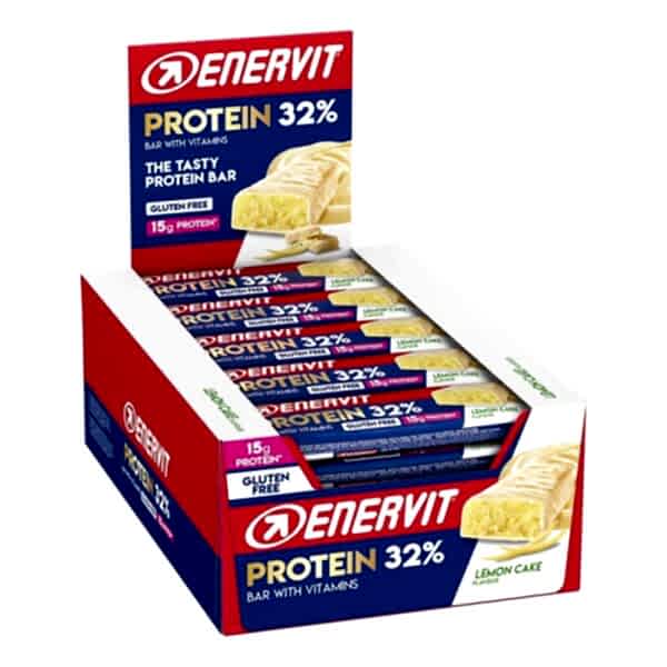 Enervit Protein 32% Bar 15g Protein Limonlu Kek Aromalı 60g (Glutensiz)