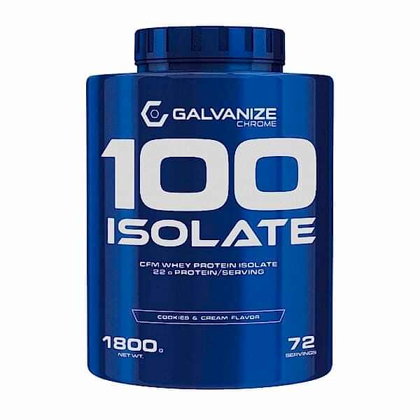 Galvanize Chrome 100 Isolate CFM Whey Protein 1800g 72 Servis (Belgian Chocolate & Cookies Cream