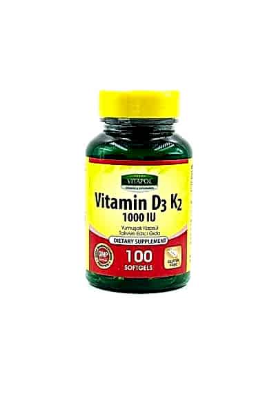 Vitapol Vitamin D3 Vitamin K2 100 Softgel