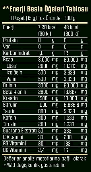 Legend X Adrenaline Pre-Workout 21 Şase x 10 Gr | 11 Ice Watermelon + 10 Forest Fruit